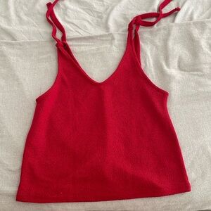 Mango T-shirt size s color red